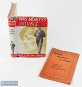 I Was Monty's Double signed by author M E Clifton James 1955 3rd impression with D/J - F/G, plus