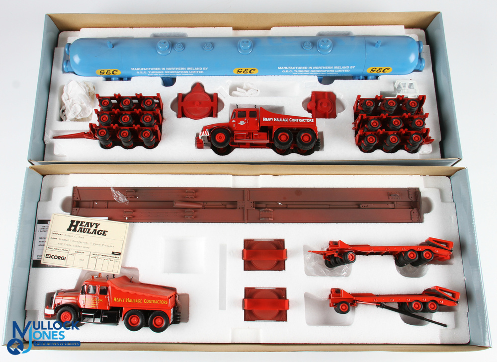 2x Corgi Heavy Haulage Sets 18004 Siddie C Cook and 18006 Northern Ireland Carriers both boxed (2) - Image 2 of 2