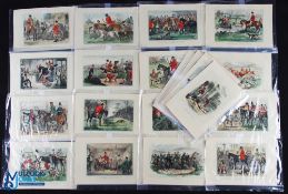 c1860 Jorrocks Hunting Fox Hunting Prints and Engravings hand coloured John Leech, a collection