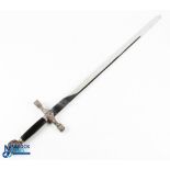 Medieval King Arthur Excalibur Replica Sword, in protective plastic case foam lined, #95cm long