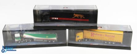 Corgi Diecast Commercial Lorries (3) - 75001 ERF EC box trailer Lynx Express, 75204 ERF