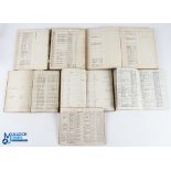 1915-1940 Pre-Nationalisation Railway Locomotive 6 Handwritten Train Spotter Noted books, full of