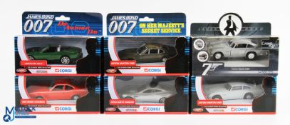 Corgi James Bond 007 Diecast Vehicles, a mixed lot of 6 from a set of 20, in original boxes