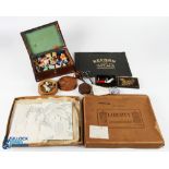 Collection Of Sewing Needlework Items, with noted contents of a sliver hallmarked Charles Horner