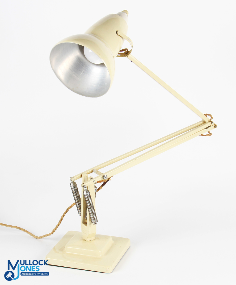 Herbert Terry Cream Anglepoise Desk lamp. In good vintage condition with original Bakelite fittings.