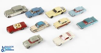 Dinky Diecast Toy Car Collection a good lot of play worn cars, to include Jensen FF, Opel Kapitan,