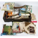Mixed Ephemera Carton, to include postcards, travel guide booklets, local history booklets,