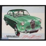 The Wolseley Fifteen Hundred, 1959 sales brochure - a Poster size fold out Brochure with fine