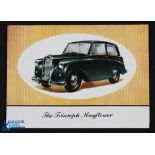 The Triumph Mayflower 1951 Brochure - 4 pages illustrating this model with details and