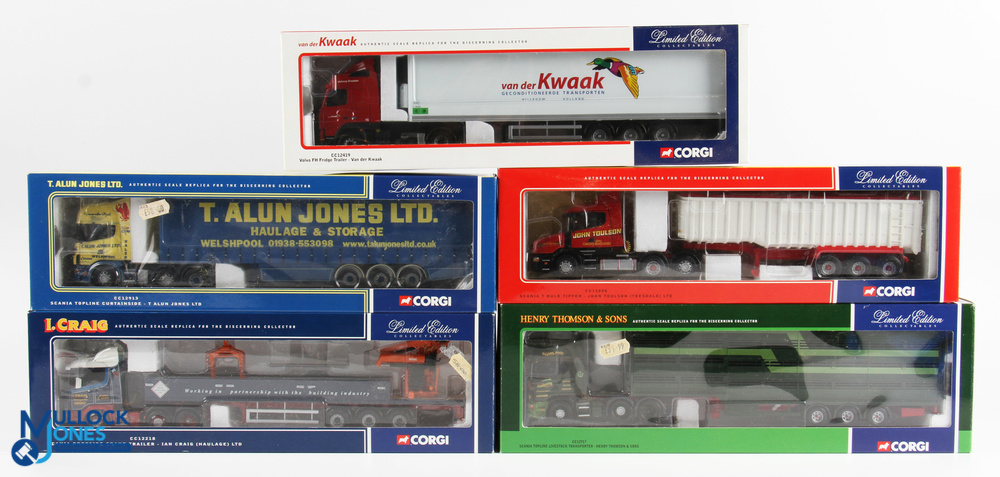 Corgi 1/50 Scale Lorries (5) - CC12419 Volvo FH fridge trailer Van der Kwaak, CC12808 Scania T