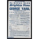 Royal Blue Brighton Vans April 1838 detailed receipt for 2 Shillings and 10 pence paid by Col Ballow