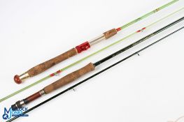 LureFlash full carbon fly rod with Kevlar stripes 10ft 2pc line 7/9# uplocking reel seat, lined