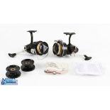 Michell France 387 saltwater spinning reel RHW with spare spool, instructions and spanner, good