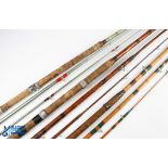 Hollow glass match rod, retailed by H Monk Gunmaker, Chester - 12' 6" 3pc, 24" handle with alloy