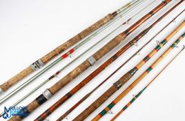 Hollow glass match rod, retailed by H Monk Gunmaker, Chester - 12' 6" 3pc, 24" handle with alloy