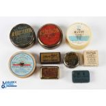 A selection of assorted Hardy accessories, comprising: red Cerolene tin; green Cerolene tin; green