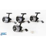 A collection of Abu 506 closed face spinning reels all LHW, all run well (4)