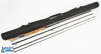 Grey's Alnwick XF2 Comp-Special carbon fly rod 10ft 4pc line 7#, alloy double uplocking skeletal