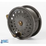 Alex Martin Glasgow, Edinburgh & Aberdeen "The Caladonia" alloy salmon reel 4" wide spool with black