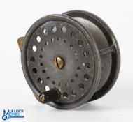 Alex Martin Glasgow, Edinburgh & Aberdeen "The Caladonia" alloy salmon reel 4" wide spool with black