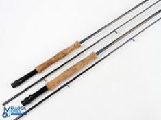 Daiwa Graphite CF-98 carbon trout fly rod made in Scotland - 10' 6" line 7/9#, alloy double