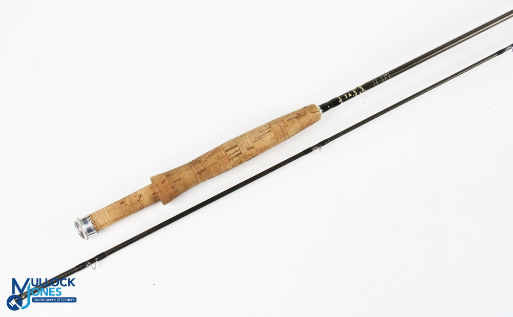 A scarce Hardy Alnwick Marquis carbon brook trout fly rod 7ft 6" 2pc line 4#, alloy sliding reel - Image 2 of 4