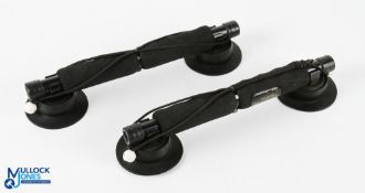 One pair of magnetic/suction car rod carriers - magnet and straps are good