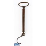 C Farlow London, salmon spring scales, 4-60lb in 4lb increments retaining original bronze finish,