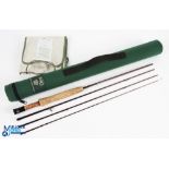 Orvis USA Superfine Full Flex brook carbon fly rod, WT 2 1/8oz, alloy uplocking reel seat with