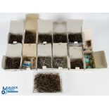 Selection of Assorted Sized Mustad Hooks - sizes 10 to 8/0, mostly treble hooks, in makers boxes,