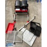 Danson Angling Fishing Seatbox, with footplate a selection aluminium fitting, has Octopus feet a