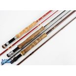 Hardy Alnwick Grafite trout fly rod - 9ft 6" 2pc, line 6/7#, alloy uplocking reel seat (major repair