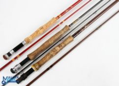Hardy Alnwick Grafite trout fly rod - 9ft 6" 2pc, line 6/7#, alloy uplocking reel seat (major repair