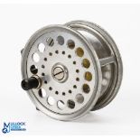 C Farlows BWP Patent ‘The Ambassador' 4.25" alloy fly reel New Zealand Patent wide drum, with Patent
