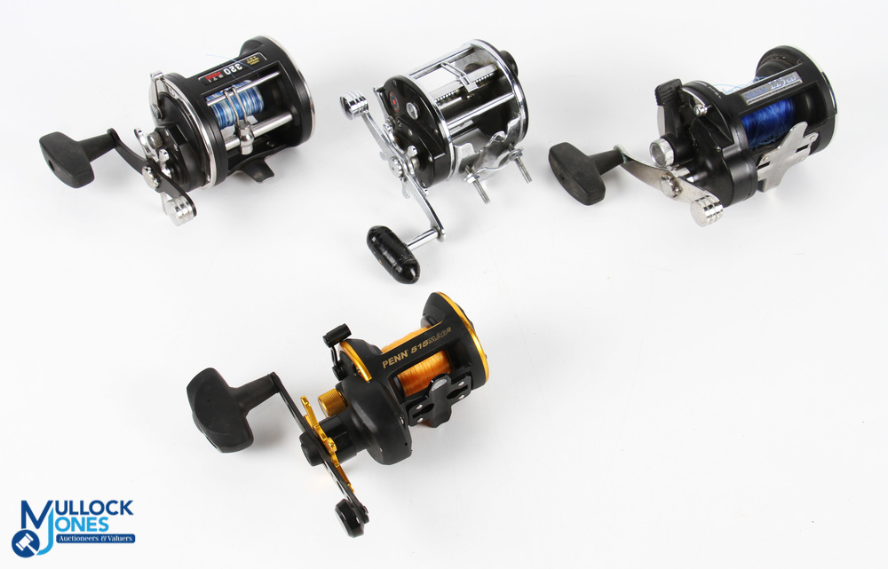 4x Penn Multiplier Reels - including 515 Mag2, 225LD, 320 GTI and 210 models, all in used