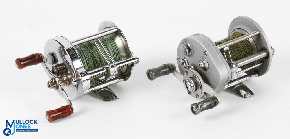 Pflueger Club N2542 Supreme multiplier, twin handles, on/off check, tensioner, runs very well, - Bild 2 aus 3