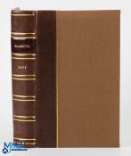 Davy, Sir Humphrey - "Salmonia or Days of Fly Fishing" 4th ed 1851, quarter calf binding, rebound