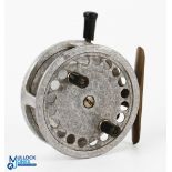 Scarce Moulinet Francais 4" Decantelle alloy casting reel with L.P S Type B 2691 with twin