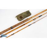 John MacPhearson & Son Sporting Stores, Inverness, course rod 15ft 3pc whole cane with a spliced