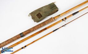 John MacPhearson & Son Sporting Stores, Inverness, course rod 15ft 3pc whole cane with a spliced