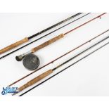 Bruce & Walker Scotland carbon compound taper salmon and sea trout fly rod - 10ft 2pc line 4/8#,