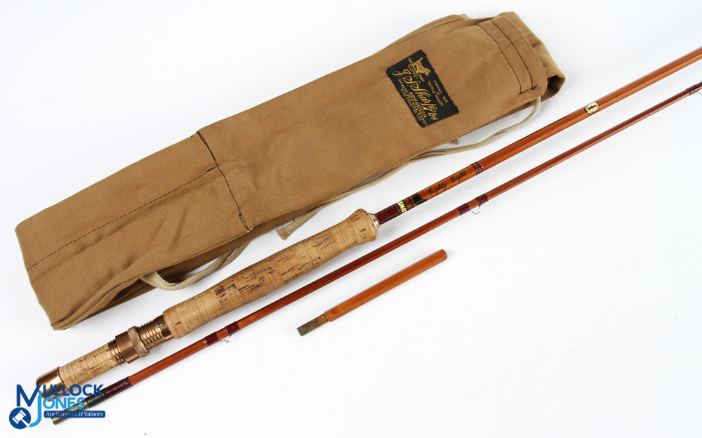 Sharpes Aberdeen Eighty Eight impregnated split cane fly rod 8ft 8" 2pc, line 5/6#, gold finish