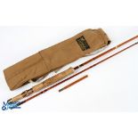 Sharpes Aberdeen Eighty Eight impregnated split cane fly rod 8ft 8" 2pc, line 5/6#, gold finish
