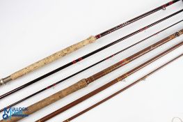 Hardy Alnwick Deluxe Classic Spey salmon fly rod - 15ft 3pc line 10#, alloy down locking reel set