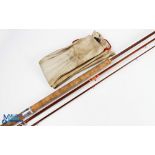 Hardy Alnwick "The Glen Locky" neo cane salmon fly rod - 12ft 6" 3pc, 24" handle with alloy