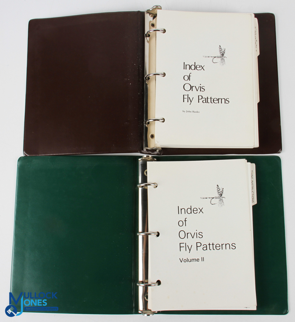 Index of Orvis Fly Patterns Volume 1+2 John Harder 1978-1987 in good clean condition
