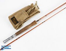 Sharpes Aberdeen "The Scottie" split cane fly rod - 9ft 2pc, No 7444, alloy down locking reel seat
