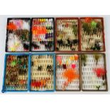 A collection of Fox fly boxes with a large quantity of nymphs and lures for reservoir fishing (4)