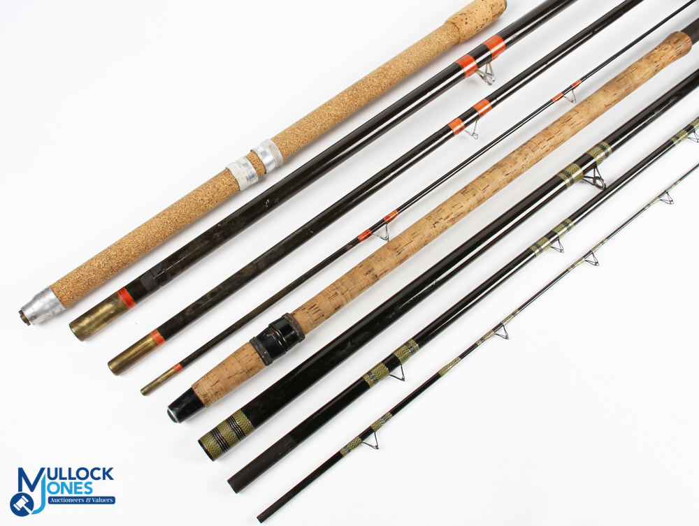 Unnamed hollow glass match rod 18' 4pc with detachable 26" handle, stand off rings throughout, cloth