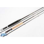 Kunnan Model 821860A graphite fly rod, retailed by Gilders of Northampton, 8ft 6" 2pc line 6/7#,